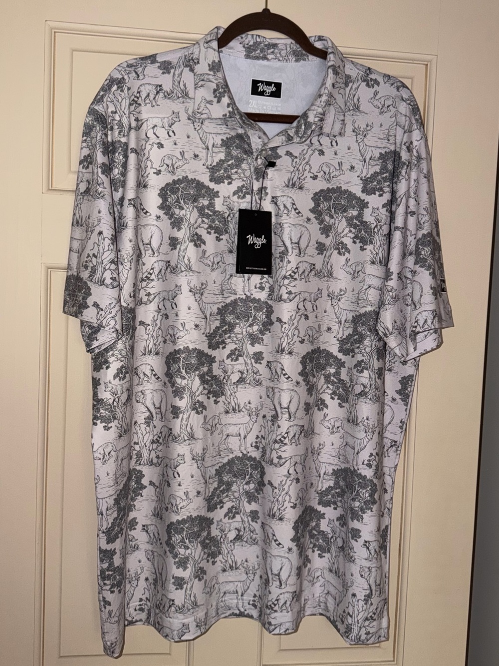 Waggle Men's Forestland Print Polo